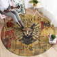 Bastet Egyptian Round Carpet Eye of Ra Cat Goddess Lady of Dread Ancient Power