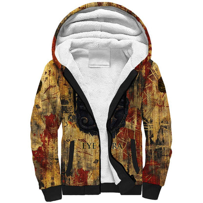 Bastet Egyptian Sherpa Hoodie Eye of Ra Cat Goddess Lady of Dread Ancient Power