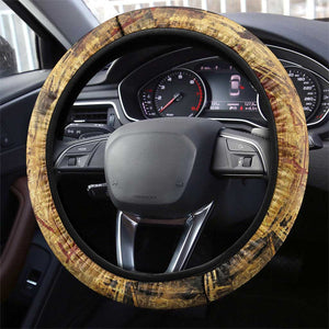Bastet Egyptian Steering Wheel Cover Eye of Ra Cat Goddess Lady of Dread Ancient Power