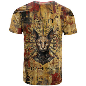 Bastet Egyptian T shirt Eye of Ra Cat Goddess Lady of Dread Ancient Power