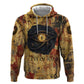 Bastet Egyptian Zip Hoodie Eye of Ra Cat Goddess Lady of Dread Ancient Power