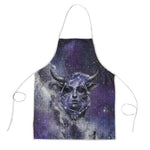 Bat Egyptian Apron Cow Goddess Celestial Face Horn Ring Gem Cosmic Starry Sky