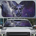 Bat Egyptian Auto Sun Shade Cow Goddess Celestial Face Horn Ring Gem Cosmic Starry Sky