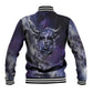 Bat Egyptian Baseball Jacket Cow Goddess Celestial Face Horn Ring Gem Cosmic Starry Sky