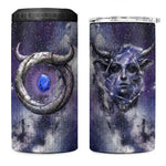 Bat Egyptian 4 in 1 Can Cooler Tumbler Cow Goddess Celestial Face Horn Ring Gem Cosmic Starry Sky