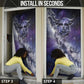 Bat Egyptian Door Cover Cow Goddess Celestial Face Horn Ring Gem Cosmic Starry Sky