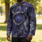 Bat Egyptian Hockey Jersey Cow Goddess Celestial Face Horn Ring Gem Cosmic Starry Sky
