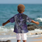 Bat Egyptian Kid Hawaiian Shirt Cow Goddess Celestial Face Horn Ring Gem Cosmic Starry Sky