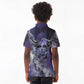 Bat Egyptian Kid Polo Shirt Cow Goddess Celestial Face Horn Ring Gem Cosmic Starry Sky