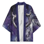Bat Egyptian Kimono Cow Goddess Celestial Face Horn Ring Gem Cosmic Starry Sky