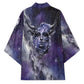 Bat Egyptian Kimono Cow Goddess Celestial Face Horn Ring Gem Cosmic Starry Sky