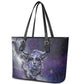 Bat Egyptian Leather Tote Bag Cow Goddess Celestial Face Horn Ring Gem Cosmic Starry Sky