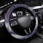 Bat Egyptian Steering Wheel Cover Cow Goddess Celestial Face Horn Ring Gem Cosmic Starry Sky