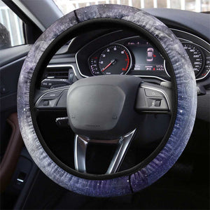 Bat Egyptian Steering Wheel Cover Cow Goddess Celestial Face Horn Ring Gem Cosmic Starry Sky