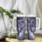 Bat Egyptian Tumbler With Handle Cow Goddess Celestial Face Horn Ring Gem Cosmic Starry Sky