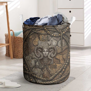 Bat Laundry Basket Goddess of the Cosmos Ancient Egyptian Cow Horns Stone