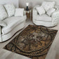 Bat Area Rug Goddess of the Cosmos Ancient Egyptian Cow Horns Stone