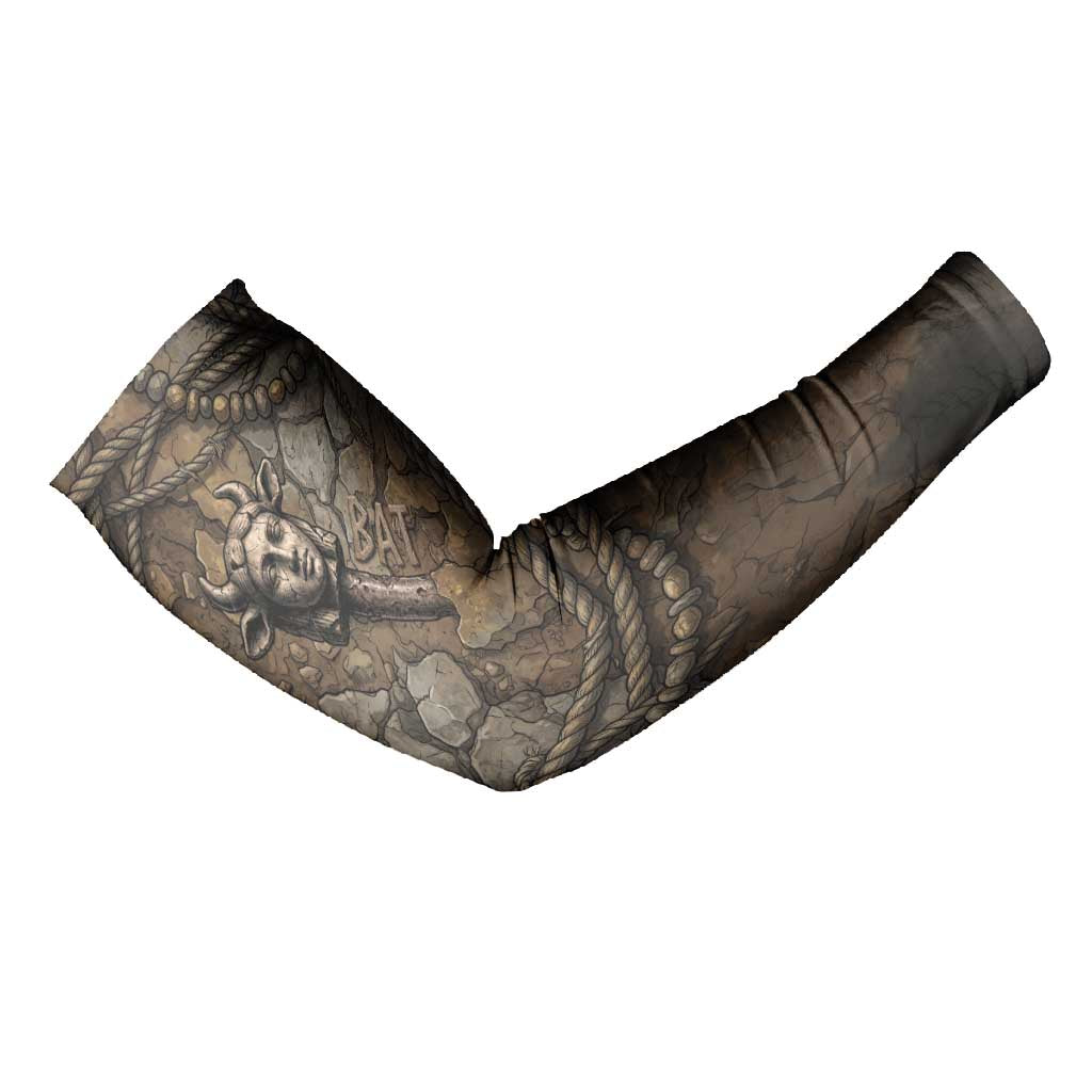 Bat Arm Sleeves Goddess of the Cosmos Ancient Egyptian Cow Horns Stone
