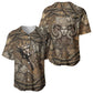 Bat Baseball Jersey Goddess of the Cosmos Ancient Egyptian Cow Horns Stone