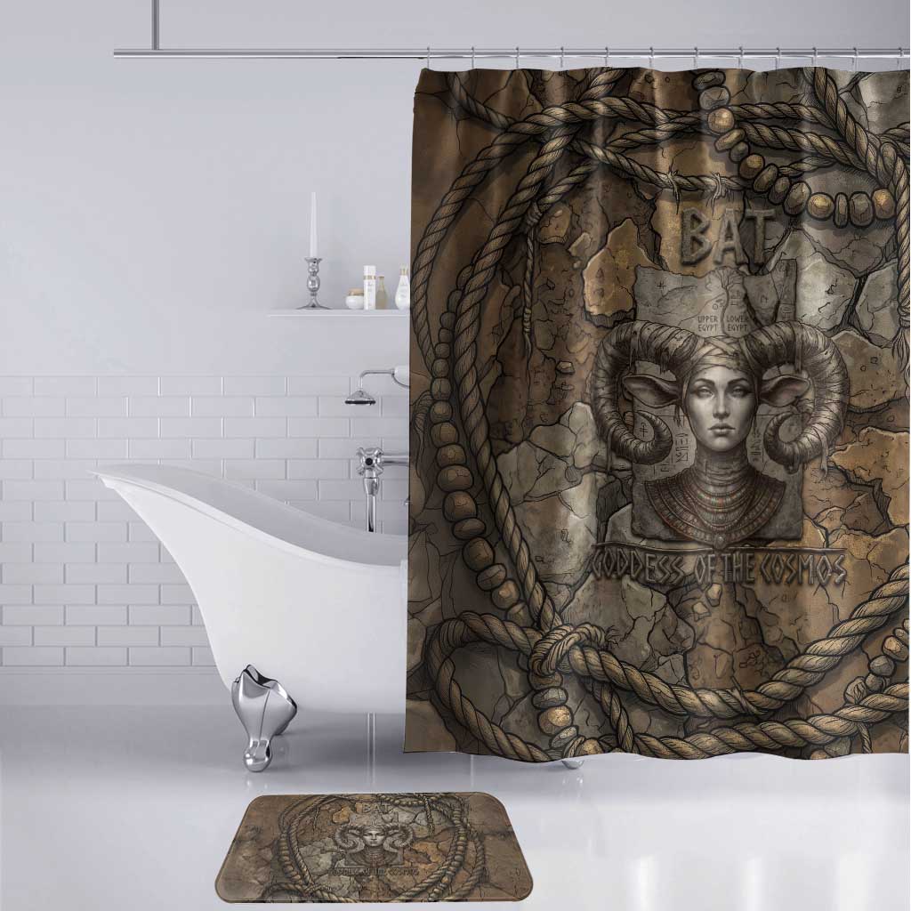 Bat Bathroom Set Goddess of the Cosmos Ancient Egyptian Cow Horns Stone