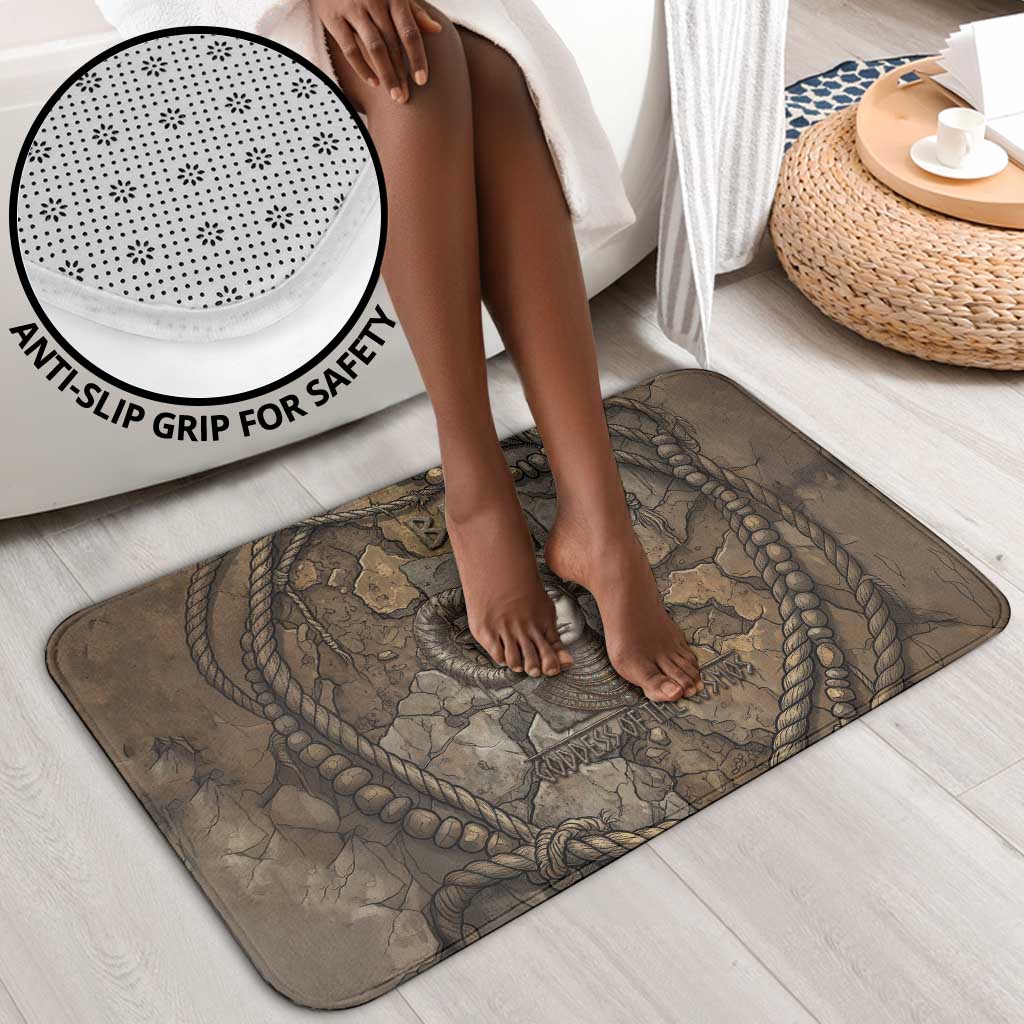 Bat Bathroom Set Goddess of the Cosmos Ancient Egyptian Cow Horns Stone