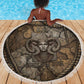 Bat Beach Blanket Goddess of the Cosmos Ancient Egyptian Cow Horns Stone