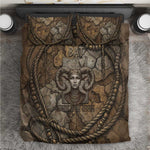 Bat Bedding Set Goddess of the Cosmos Ancient Egyptian Cow Horns Stone