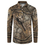 Bat Button Sweatshirt Goddess of the Cosmos Ancient Egyptian Cow Horns Stone