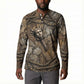 Bat Button Sweatshirt Goddess of the Cosmos Ancient Egyptian Cow Horns Stone