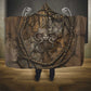 Bat Hooded Blanket Goddess of the Cosmos Ancient Egyptian Cow Horns Stone