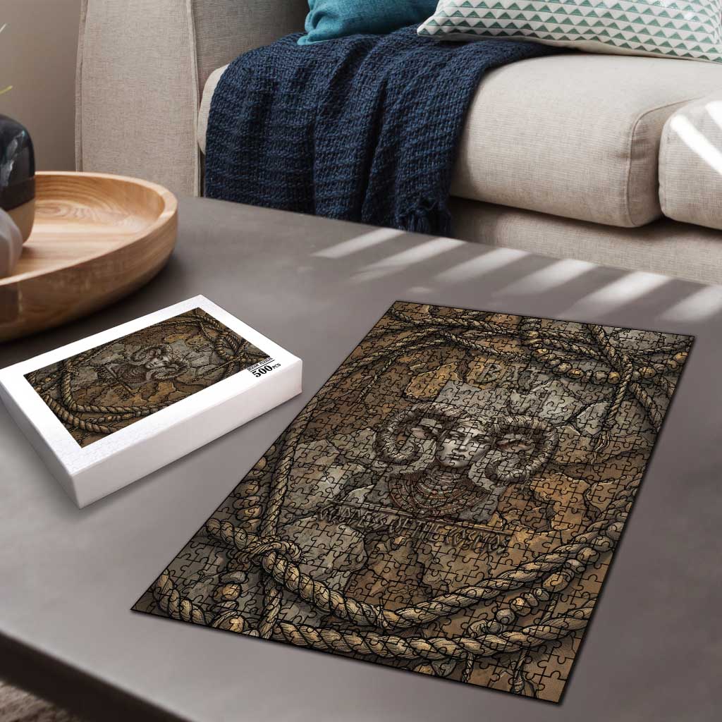 Bat Puzzle Goddess of the Cosmos Ancient Egyptian Cow Horns Stone