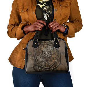 Bat Shoulder Handbag Goddess of the Cosmos Ancient Egyptian Cow Horns Stone