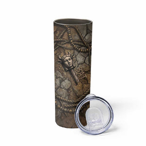 Bat Skinny Tumbler Goddess of the Cosmos Ancient Egyptian Cow Horns Stone