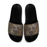 Bat Slide Sandals Goddess of the Cosmos Ancient Egyptian Cow Horns Stone