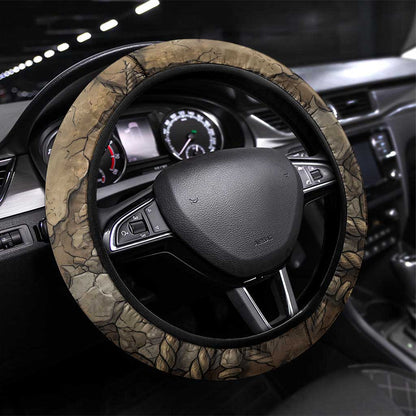 Bat Steering Wheel Cover Goddess of the Cosmos Ancient Egyptian Cow Horns Stone
