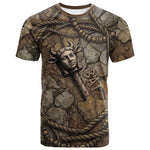 Bat T shirt Goddess of the Cosmos Ancient Egyptian Cow Horns Stone