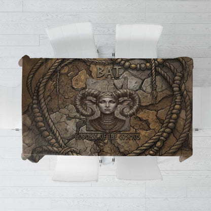 Bat Tablecloth Goddess of the Cosmos Ancient Egyptian Cow Horns Stone