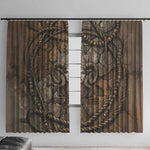 Bat Window Curtain Goddess of the Cosmos Ancient Egyptian Cow Horns Stone