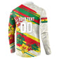 Personalized Ghana Football Button Sweatshirt Soccer Player Kick - Floral Hibiscus