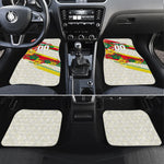 Personalized Ghana Football Car Mats Soccer Player Kick - Floral Hibiscus