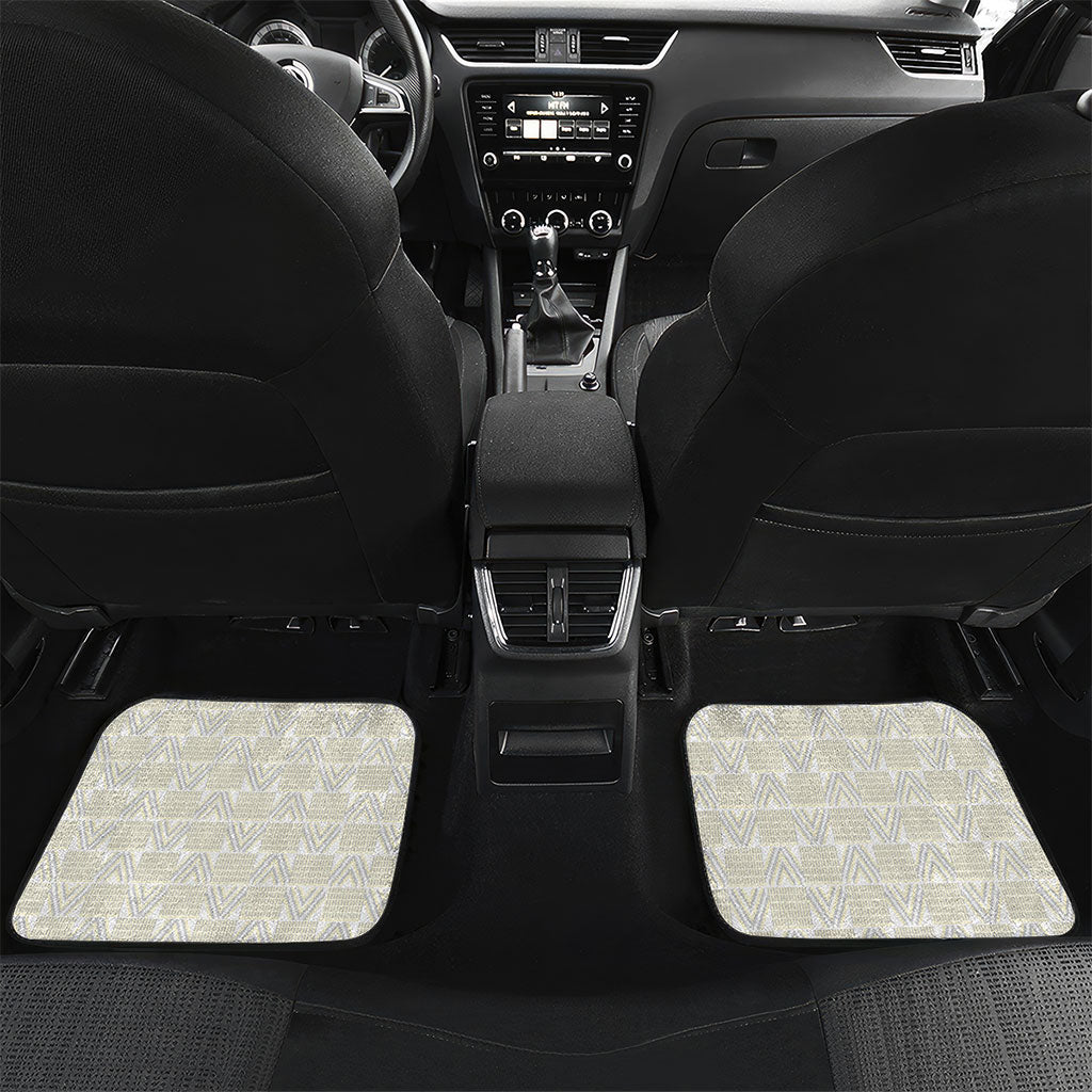 Personalized Ghana Football Car Mats Soccer Player Kick - Floral Hibiscus