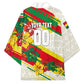 Personalized Ghana Football Kimono Soccer Player Kick - Floral Hibiscus