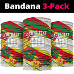 Personalized Ghana Football Neck Gaiter Soccer Player Kick - Floral Hibiscus