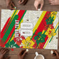 Personalized Ghana Football Puzzle Soccer Player Kick - Floral Hibiscus