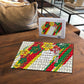 Personalized Ghana Football Puzzle Soccer Player Kick - Floral Hibiscus