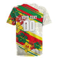 Personalized Ghana Football Rugby Jersey Soccer Player Kick - Floral Hibiscus