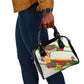 Personalized Ghana Football Shoulder Handbag Soccer Player Kick - Floral Hibiscus