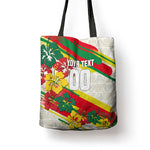 Personalized Ghana Football Tote Bag Soccer Player Kick - Floral Hibiscus
