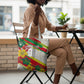 Personalized Ghana Football Tote Bag Soccer Player Kick - Floral Hibiscus