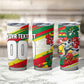 Personalized Ghana Football Tumbler Cup Soccer Player Kick - Floral Hibiscus